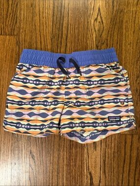 Patagonia Girls' Multicolor Wave-Patterned Shorts